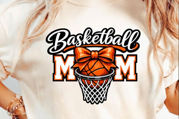 Basketball Mom Mama Mother's Day PNG: A Design Asset for Themed T-Shirt Projects