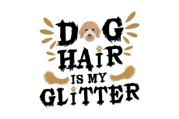 Dog Hair is My Glitter Golden Doodle SVG: A Versatile Graphic for T-Shirt Designs and Branding