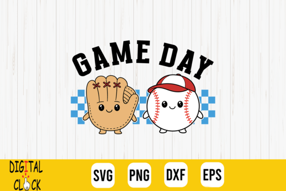 Game Day Baseball Sports Mom Glove Ball: A Graphic Design Asset for T-Shirt Creators