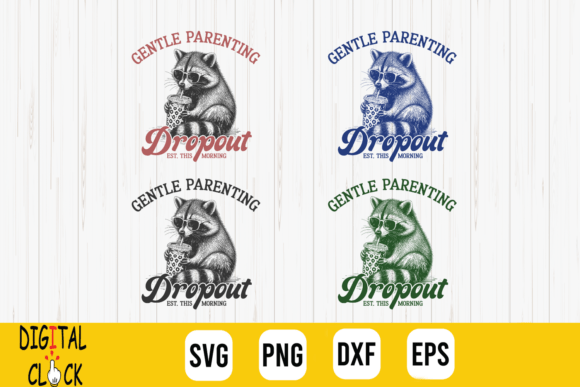 Gentle Parenting Dropout Mom Life SVG: A Creative Design for T-Shirt Branding