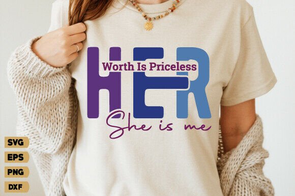 Her Worth is Priceless She is Me Svg Png Review