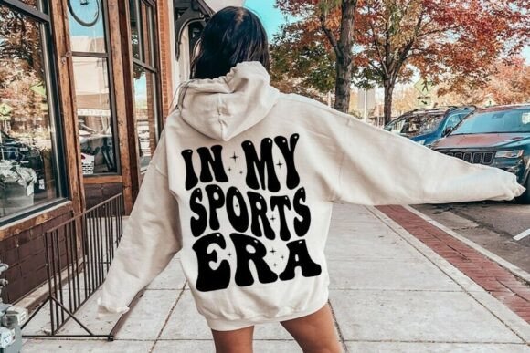 In My Sports Mom Era SVG: A Retro Graphic for Handmade Creations