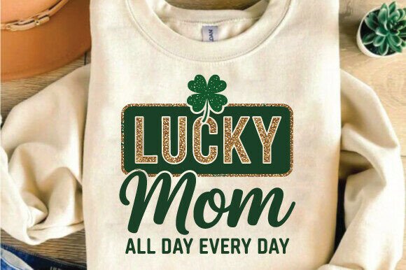 Lucky Mom St Patrick’s Day SVG PNG: A Versatile Graphic for T-Shirt Designs and More