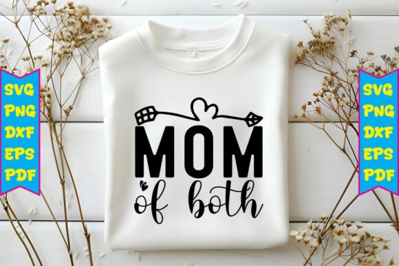 Mom of Both SVG Design: A Versatile Graphic for T-Shirt and Merch Projects