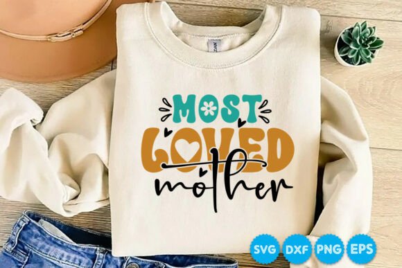 Most Loved Mother Retro Graphic Design for Local Business Branding