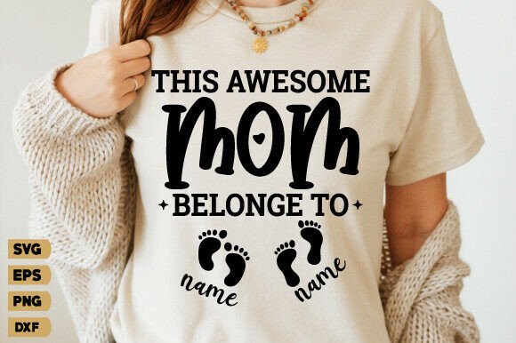 Mother's Day SVG and PNG Graphics for Real T-Shirt Designs