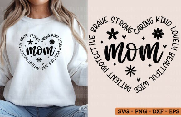 Mother's Day SVG PNG Mom Heart: A Versatile Graphic for Local Business Branding