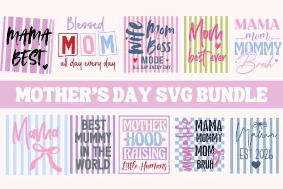 Mother’s Day SVG Bundle: A Versatile Design Asset for T-Shirt and Creative Projects