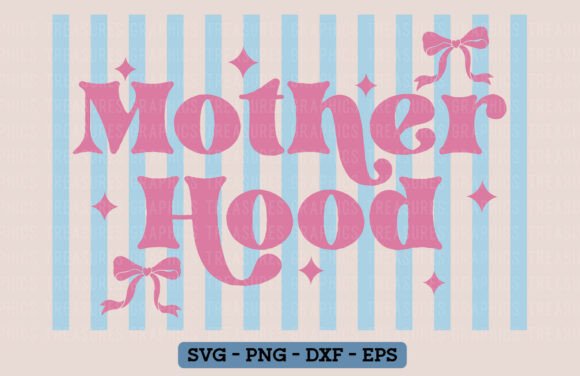 Retro Motherhood SVG PNG for Mother’s Day Projects